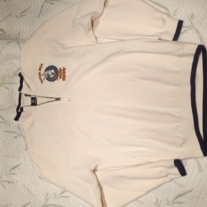 Men's small, half-zip collared bugs bunny sweatshirt. Warner Bros studio store.